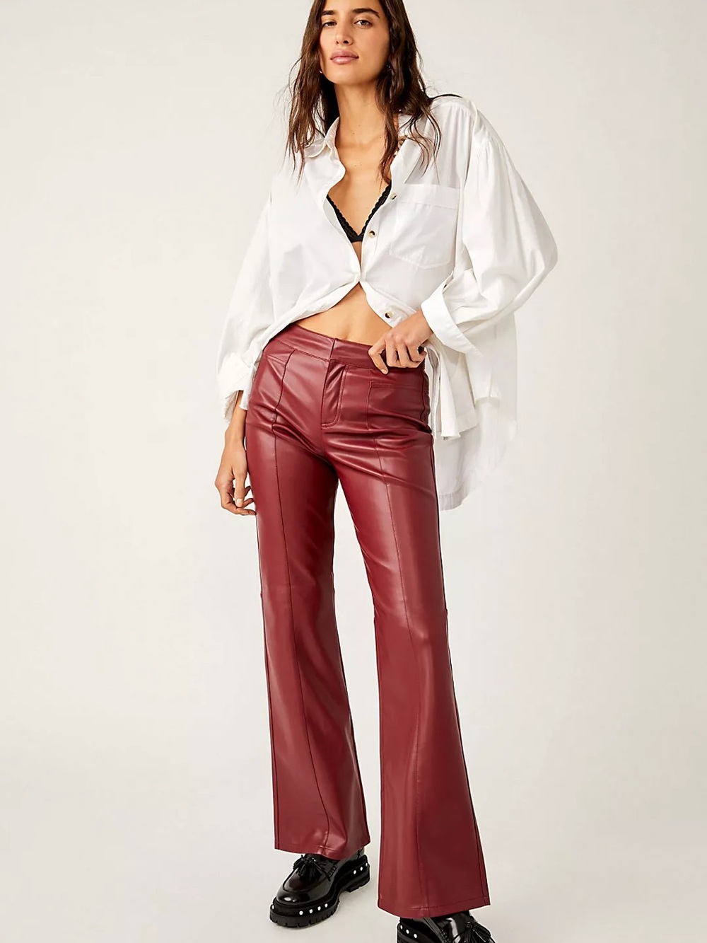 Free People Uptown High Rise Vegan Pants